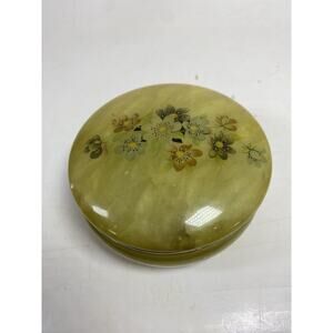 Vintage Alabaster Trinket Box